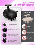 Scalp Massager Hair Growth Shampoo Brush, Silicone Scalp Scrubber Shower Scalp - Image 2