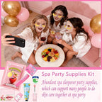 144 PCS Spa Party Supplies for Women, Spa Party Favors Include Face Masks - Image 7