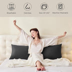 DOWNSTORIA Body Pillow Cover, Ultra Soft Microfiber Long Pillowcase, Envelope - Image 2