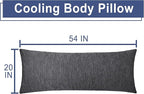 DWCN Cooling Body Pillow for Adults, 20x54 Inch Grey - Image 7