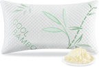 Shredded Memory Foam Pillow, Cooling Pillow King Size 1 Pack Adjustable Firm by Unknown