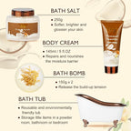 Mothers Day Gifts for Mom, Gifts for Women, 7-Piece Coconut Vanilla Bath and - Image 3