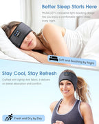 MUSICOZY Sleep Headphones Bluetooth 5.4 Headband Headphones, Wireless Earphones - Image 2