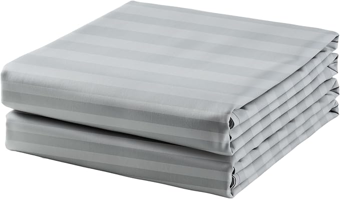 2-Pack Cotton Queen Flat Sheet Only, 600 Thread Count 100% Egyptian Cotton Top by ZaizaiHome