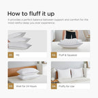 Acanva Cooling Bed Pillows for Sleeping, Luxury Hotel Quality 3D Microfiber - Image 6
