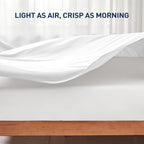 California King Size Flat Sheet 2 Pack, 100% Cotton Percale Flat Bed Sheet - Image 7