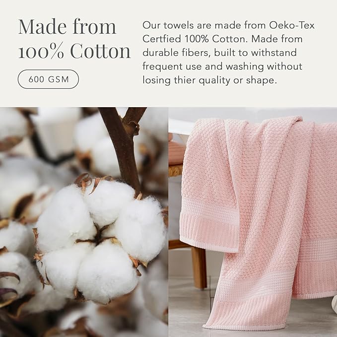 NY Loft 100% Cotton 2 Pack Bath Sheet Towel Set | Extra Large Oversize Bath - Image 3