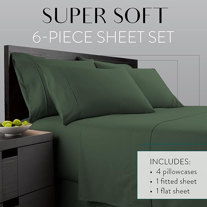Danjor Linens Bed Sheet Set Cal King - Image 2