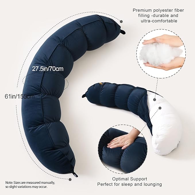 Peallow – Long Round Body Pillow - Image 3