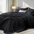King Comforter Set Black by Velorose