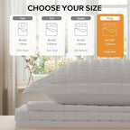 Cozyide Light Grey Duvet Cover King, 3 Pieces Bedding Duvet Covers, Soft - Image 3
