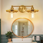ZGLAOJT 2 Light Vintage Vanity Light Gold Bathroom Light Fixtures Over Mirror. - Image 7