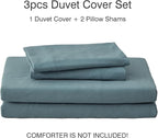PURE ERA Jersey Knit Duvet Cover Set 100% T-Shirt Cotton Super Soft Comfy 3pc - Image 7