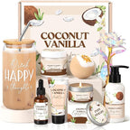 Mothers Day Gifts for Mom, Spa Gift Baskets for Women, Vanilla Coconut Bath and by GiftPeak