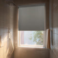 HESTIA No Drill Cordless Blackout Roller Shades Screwless Waterproof Shower by HESTIA