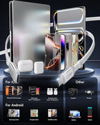 65W for MacBook Pro Charger, 5-in-1 Retractable Wall Charger Plug for iPhone 17 - Image 7
