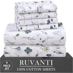 RUVANTI 6 Pcs Cotton Sheets by Ruvanti