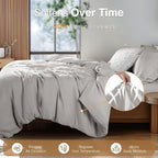 SONORO KATE 100% French Linen Duvet Cover Full Size, Soft Breathable - Image 5