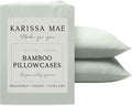Karissa Mae Cooling Bamboo Viscose Standard Size Pillowcase Set | 100% by KARISSAMAE