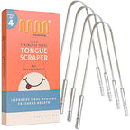 MasterMedi Tongue Cleaner Tongue Scraper Surgical Grade Stainless Steel Tongue by MasterMedi