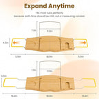 Bamboo Bathtub Tray Expandable Bathroom Tray - Image 3