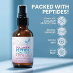 Eva Naturals Multi Peptide Face Serum – Anti Aging Collagen Peptides - Image 2