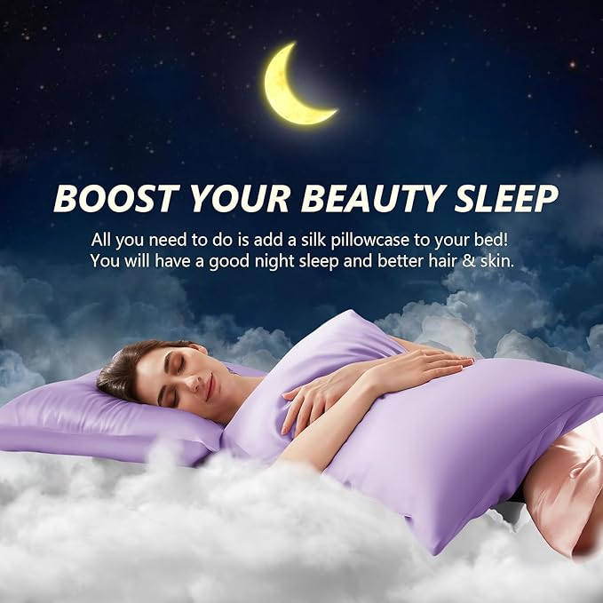 Silk Pillow Cases Queen Size 100% Mulberry Silk Pillowcase - Image 3