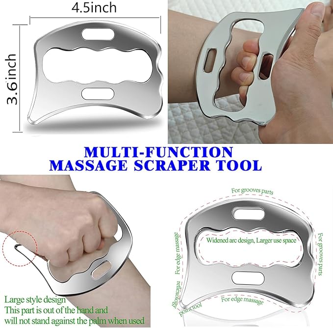 4 in 1 Muscle Scraper Tool Set, IASTM Physical Therapy Massage Tools - Image 6