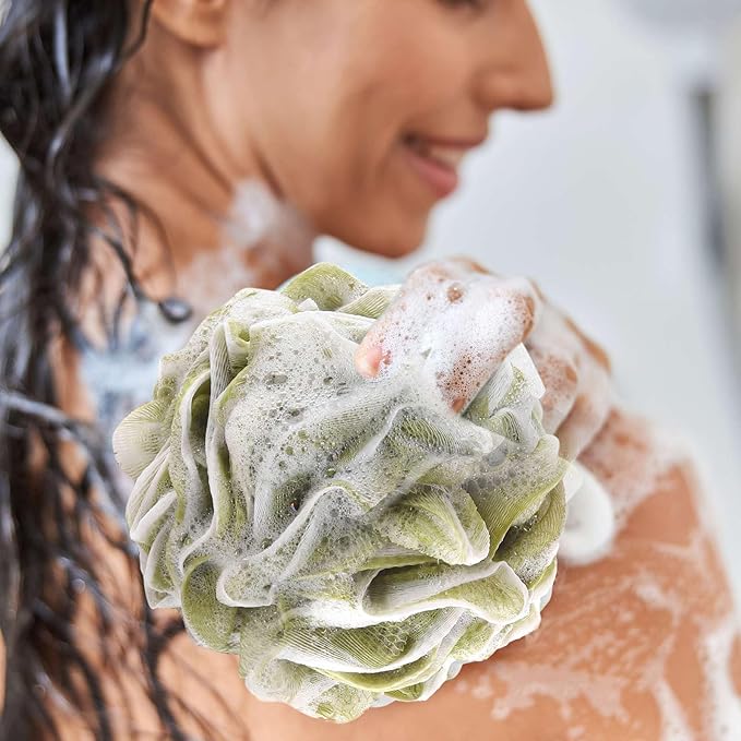 BTYMS Bath Sponges 60g/pc Shower Loofahs Mesh Pouf Shower Pouf Bath Scrunchies - Image 6