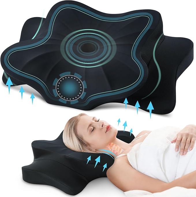 DONAMA Cervical Pillow for Neck and Shoulder, Contour Memory Foam Pillow by DONAMA