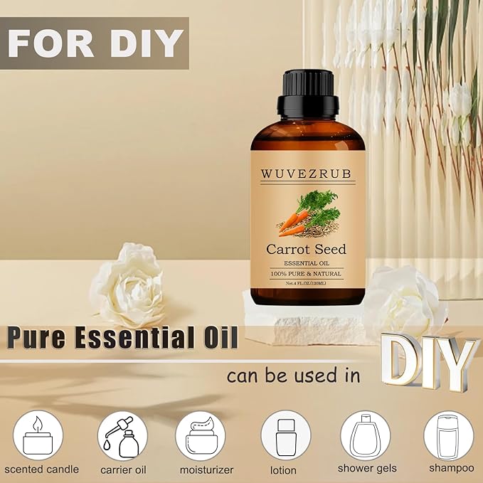 Carrot Seed Essential Oils, 120ML 100% Pure and Natural Essential Oil - Image 3