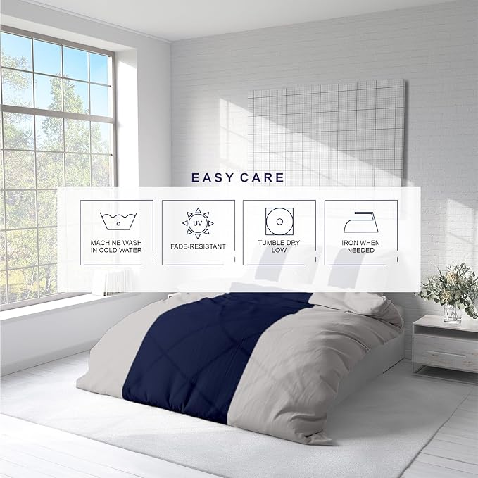 Kotton Culture 120"x120" 3 Pc Super King Plus/Super Oversize King Duvet Cover - Image 7