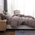 PURE ERA Jersey Knit Duvet Cover Set 100% T-Shirt Cotton Super Soft Comfy 3pc - Image 3
