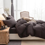 PURE ERA Jersey Knit Duvet Cover Set 100% T-Shirt Cotton Super Soft Comfy 3pc - Image 3