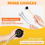 Tuning Forks for Healing, Medical-Grade Weighted & Unweighted Tuning Forks Set - Image 6