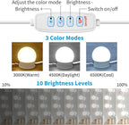 LED Vanity Mirror Lights with 14 Dimmable Bulbs, 3000K 4500K 6500K & 10 - Image 2