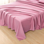 Toodou Silky Soft, Most Comfortable and Luxurious Pink Queen Flat Sheet is Made - Image 4