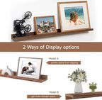 Fun Memories Picture Ledge Shelf, 36 Inch Floating Shelves Set of 2, Nursery - Image 6