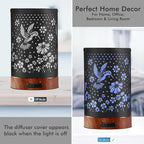 EQUSUPRO Essential Oil Diffuser 150ml Black Metal Aromatherapy Oil Diffuser - Image 2
