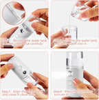 Mudder 4 Pcs Nano Facial Mister Handy Nano Mist Sprayer 30ml Visual Water Tank - Image 5