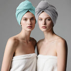 ROLSHOL 2 Pack Microfiber Hair Towel Wrap - Image 9