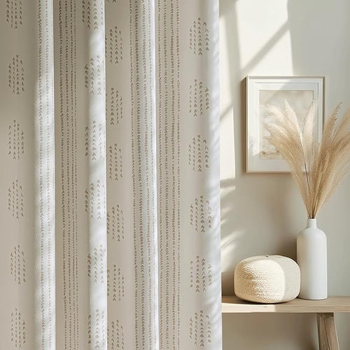 100% Boho Blackout Curtains 63 Inches Long by ugoutry