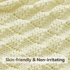 Knitted Weighted Blanket for Adult, No Beads Heavy Blanket 60” x 80'' 20lbs - Image 4