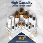 YASONIC Corner Adhesive Shower Caddy, - Image 3