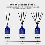 Xcleen July Cotton Reed Diffuser Set, 3.7 Oz Aromatherapy Scented Oil Diffuser - Image 4