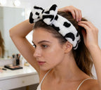 Casoty 6 Pcs Spa Soft Coral Fleece Bow-Style Headbands - Image 2