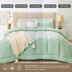 Sasttie Queen Comforter Set, 7 Pieces Bed in a Bag Queen, Complete Bedding Set - Image 8