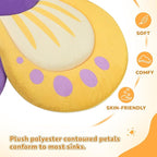 Flower Baby Bath Pad for Infant Bathtub Sink Flower Mat Tub Little Lotus - Image 2