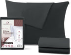 CirclesHome Pillow Protectors 4 Pack Standard Zippered by CirclesHome