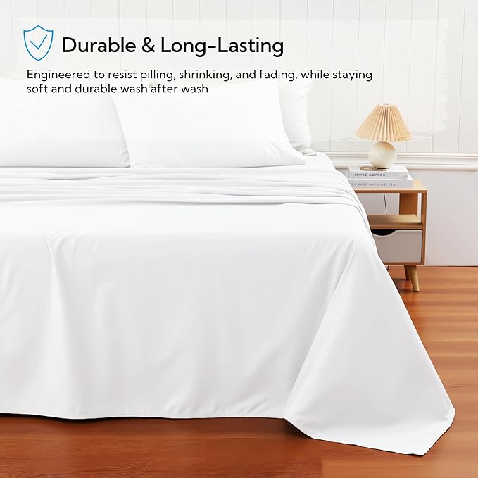 Cotton Flat Sheets Only, 600 TC 100% Cotton Flat Sheet Top Sheet Only, Queen - Image 5
